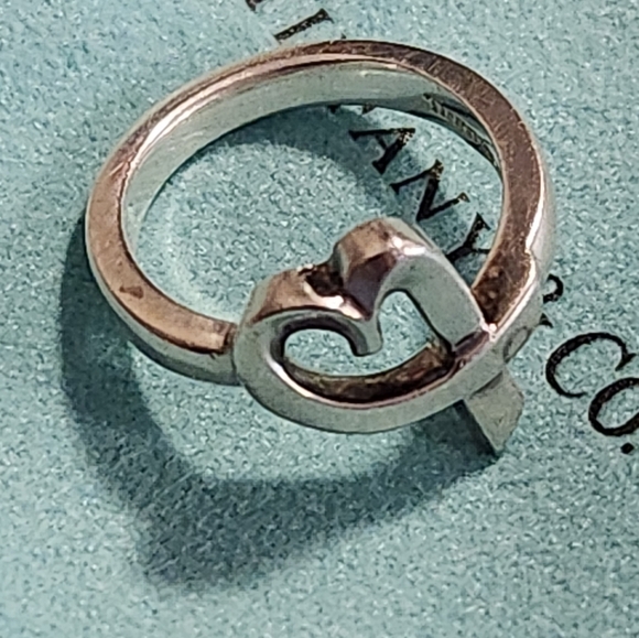 Auth. TIFFANY & CO. Paloma Picasso Loving Heart Size 5.5 - Picture 2 of 6